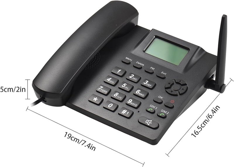 هاتف تجاري محمول لاسلكي يدعم بطاقات SIM مزدوجة 2G GSM للاستخدام المكتبي والمنزلي