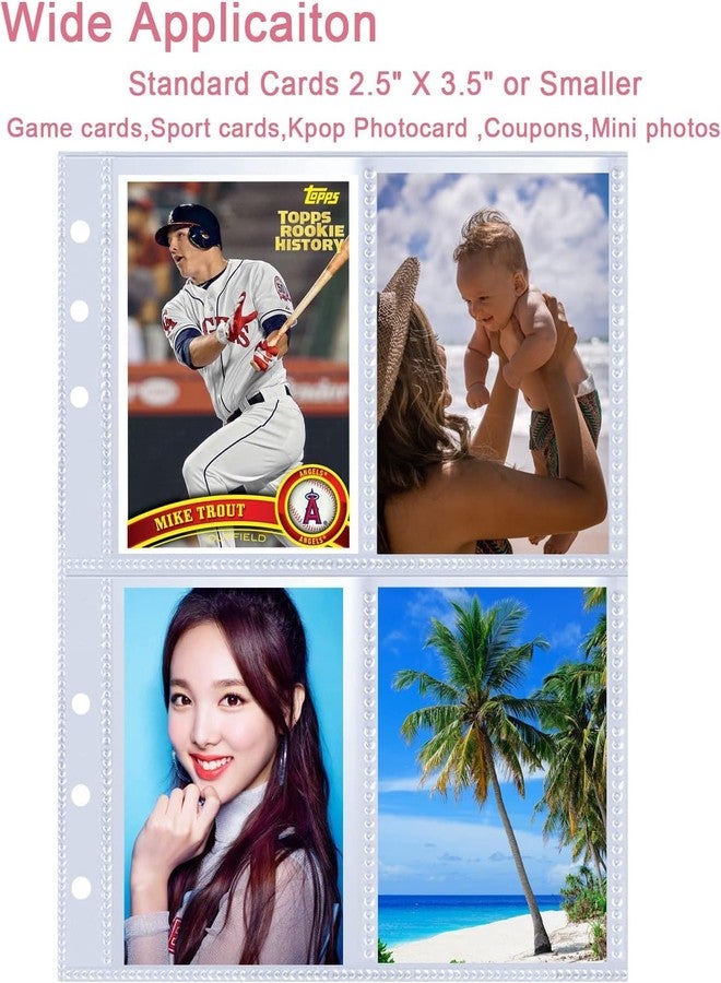 Careflection Kpop Photo Album Binder 6 Ring A5 Refillable PU Leather Binder Cover with Magnetic Closure for Fujifilm Instax Mini/Polaroid/Kpop Photocard - Purple, 21 x 15.5 cm - Image 3