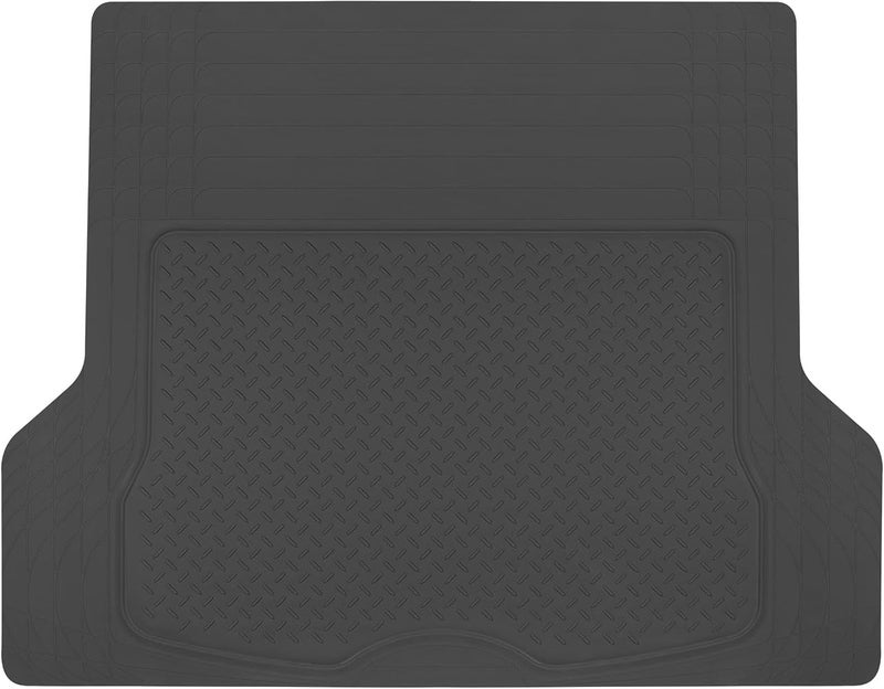 BDK -MT-785 Heavy Duty All Weather Cargo Mat, Trunk Protection to Fit and Durable HD Rubber Protection for Car, SUV, Sedan, Black - Image 1