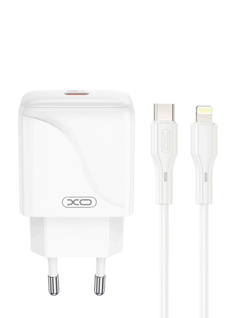 XO Iphone Lightning Fast Charger 20W with Cable  - Image 2