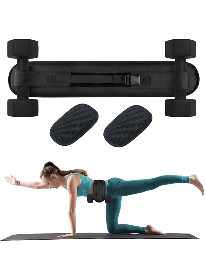 Goodern Hip Thrust Belt Comfortable Exercise Hip Push Band for Dumbbells Kettlebells Adjustable Glute Trainer with Extra Padding Enhanced Safety for Effective Glute Workouts at Home or Gym  - Image 1