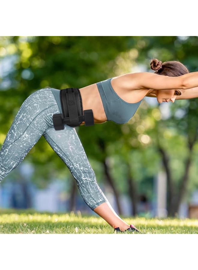 Goodern Hip Thrust Belt Comfortable Exercise Hip Push Band for Dumbbells Kettlebells Adjustable Glute Trainer with Extra Padding Enhanced Safety for Effective Glute Workouts at Home or Gym  - Image 3