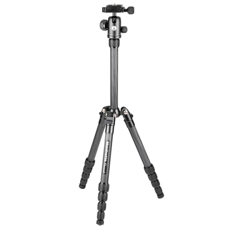 Manfrotto منفروتو إليمينت ترافيلر صغير 5 أقسام حامل ثلاثي من ألياف الكربون مع رأس كروي