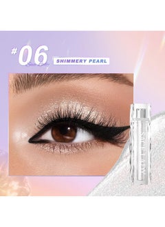 SACE LADY SACE LADY Liquid Eyeshadow, Lasting Pigmented Waterproof Eye Glitter Makeup Cream, Metallic Smooth Eye Shadow Eyeliner Cosmetics, 0.12Fl Oz (#06)  - Image 2