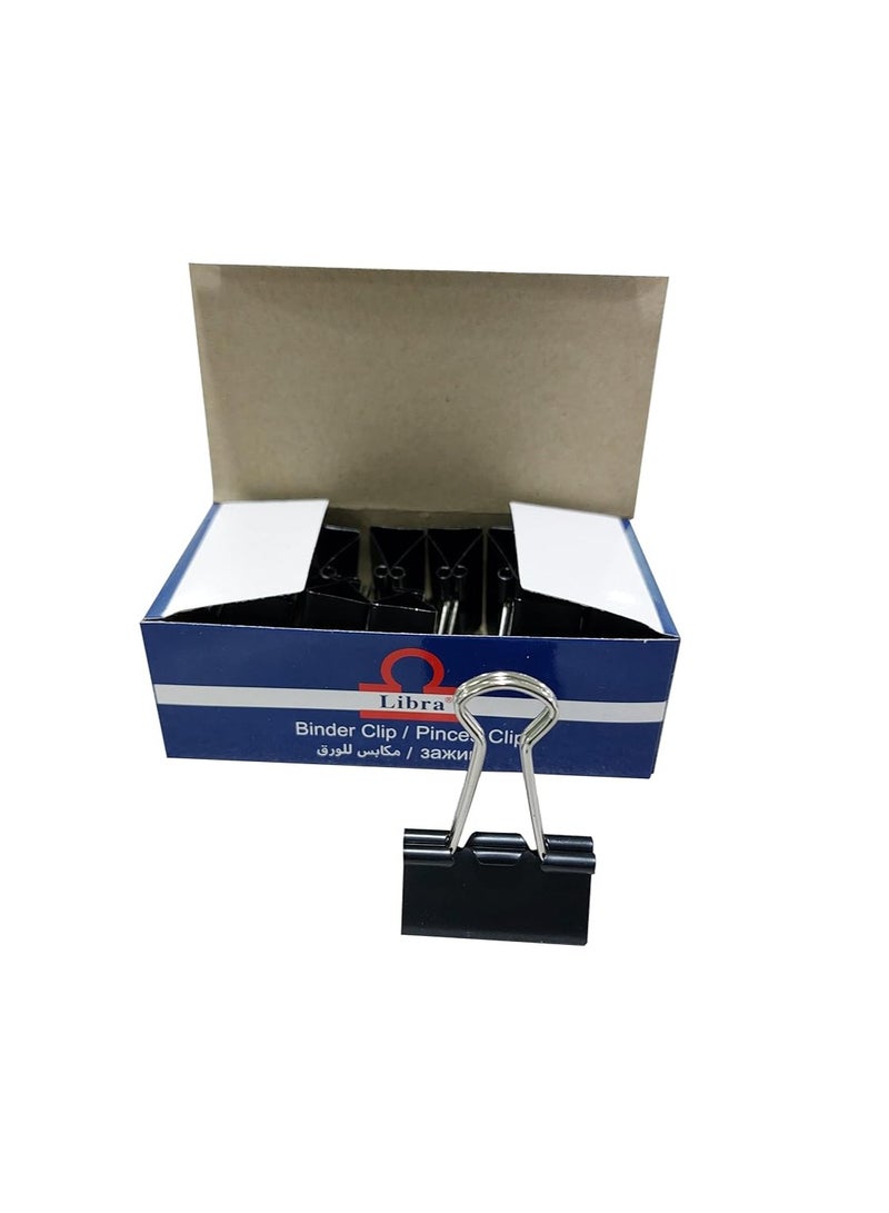 Libra Binder Clip 12 Pieces Set, 15 mm Size - Image 3