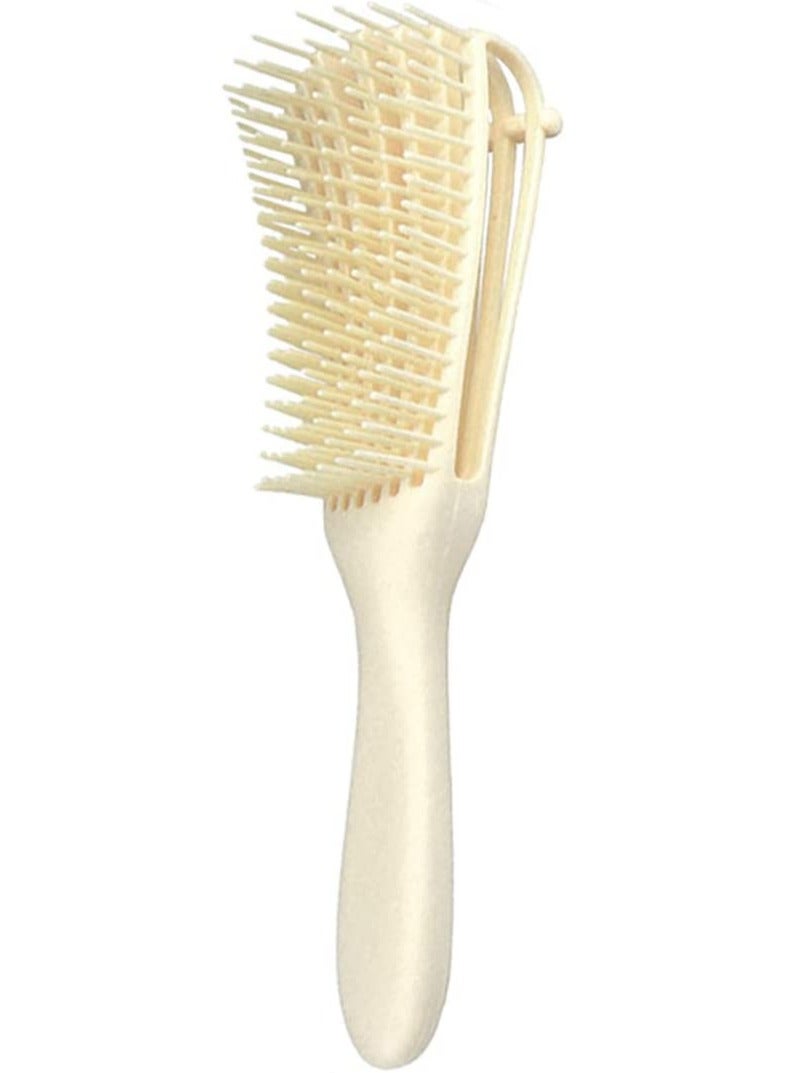 ORiTi Flexi Detangling Brush Hair Detangler Brush for Curly Hair Wet Thick Hair, Beige - Image 1
