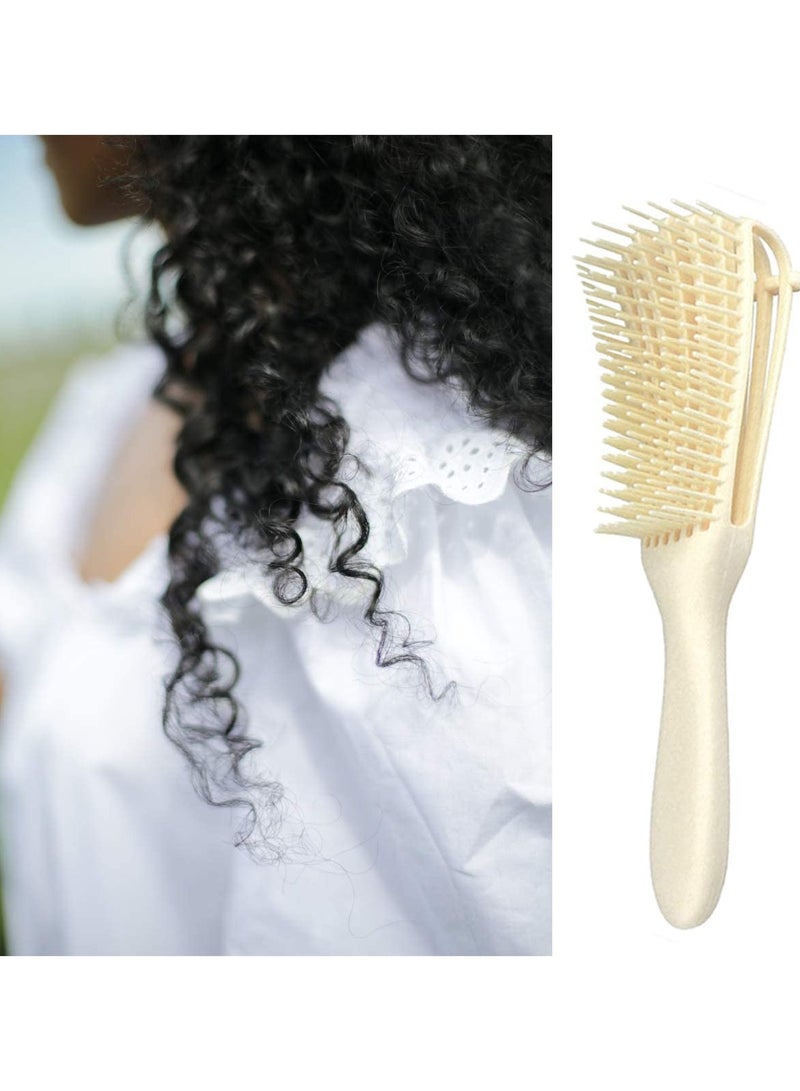 ORiTi Flexi Detangling Brush Hair Detangler Brush for Curly Hair Wet Thick Hair, Beige - Image 2