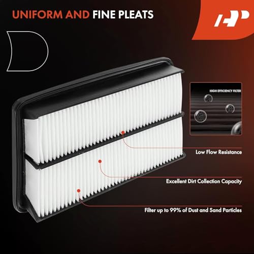 A-Premium Engine Air Filter Compatible with Chevrolet Spark 2016 2017 2018 2019 2020 2021 2022, 1.4L, Replace# 95238310 - Image 4