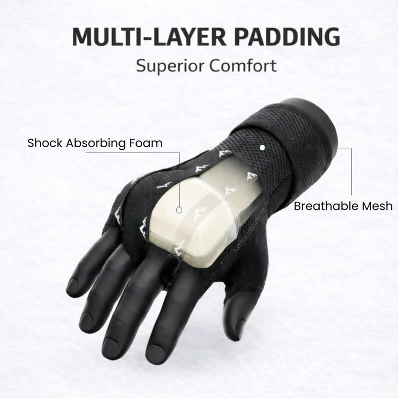 ONOMASTE - Professional Underboxing Gloves, Extra Padded, Quick Pull On System, Boxing Bandage, Boxing Gloves, Boxing Gloves Boxing Band (Black, M) - Image 4