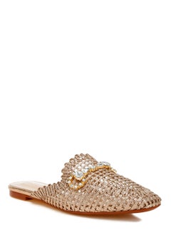 Metallic Woven Diamante Mules in Rose Gold - pzsku/Z089FF3837D89A8D46DBDZ/45/_/1720607775/d2fa2f75-f823-4df6-9837-5eedc890f04d