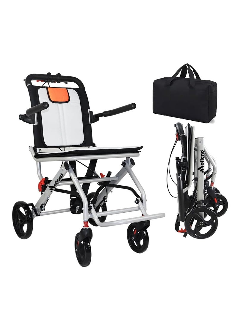 Cool Baby Thickened aluminum wheelchairs for the elderly wheelchairs disabled portable foldable double support frame small hand push scooter - Image 1
