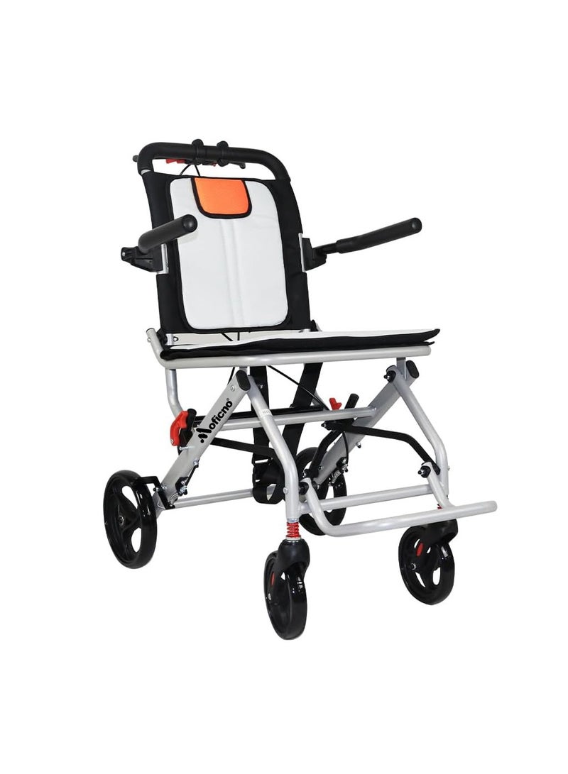 Cool Baby Thickened aluminum wheelchairs for the elderly wheelchairs disabled portable foldable double support frame small hand push scooter - Image 2
