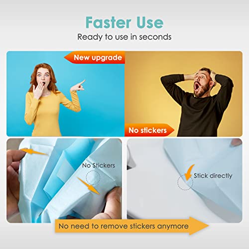 TRIPTIPS Toilet Seat Covers Disposable Travel Pack 60 count｜Faster use-Sticker free｜Waterproof｜XL Disposable Toilet Seat Cover for Adults and Kids, Individually for Public Restroom/Airplane (60pcs) - Image 3