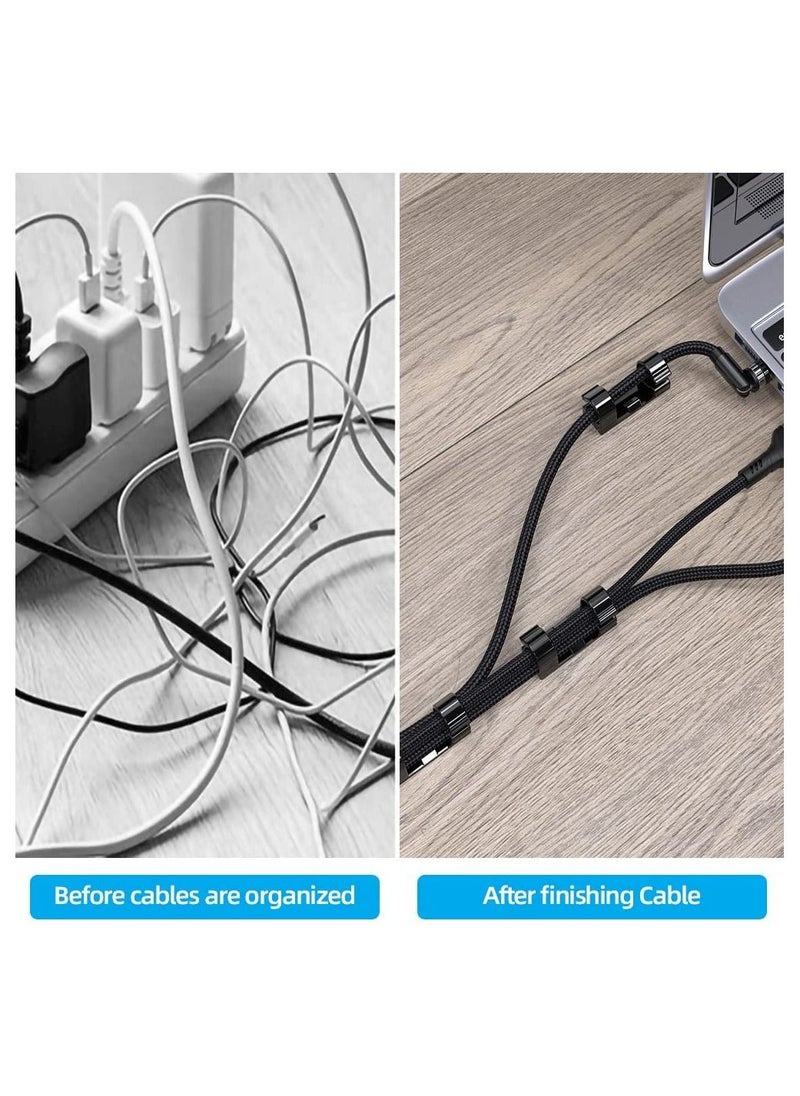 Coralblue Coralblue Cable Management Kit for Home and Office organization - The Bundle of 274 pieces includes Cable clips - Cable ties - Cable holders for Power Cord - USB and Desktop cables  - Image 2