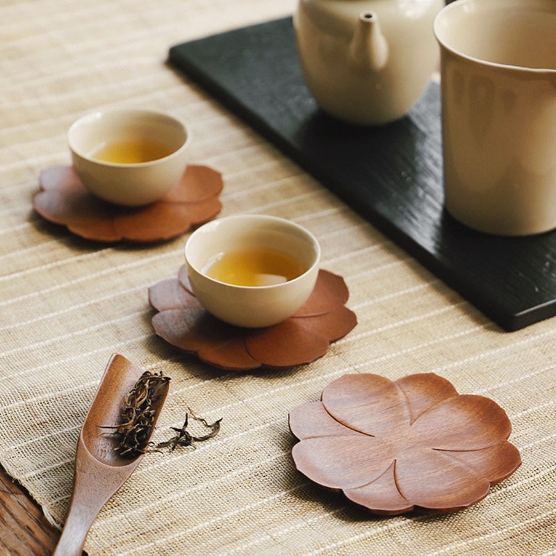 1pc Cartoon Flower Shaped Tableware Table Mat Drink - Image 4