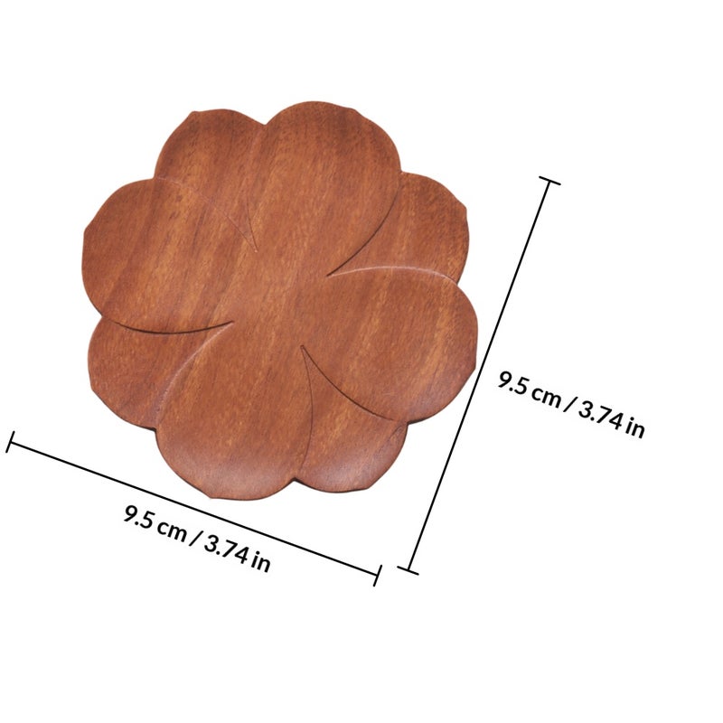 1pc Cartoon Flower Shaped Tableware Table Mat Drink - Image 2