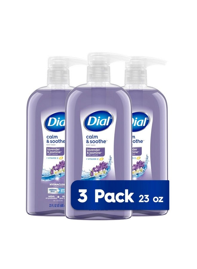 Dial Body Wash Calm & Soothe Lavender & Jasmine Scent 23 Fl Oz Pack Of 3 - Image 1