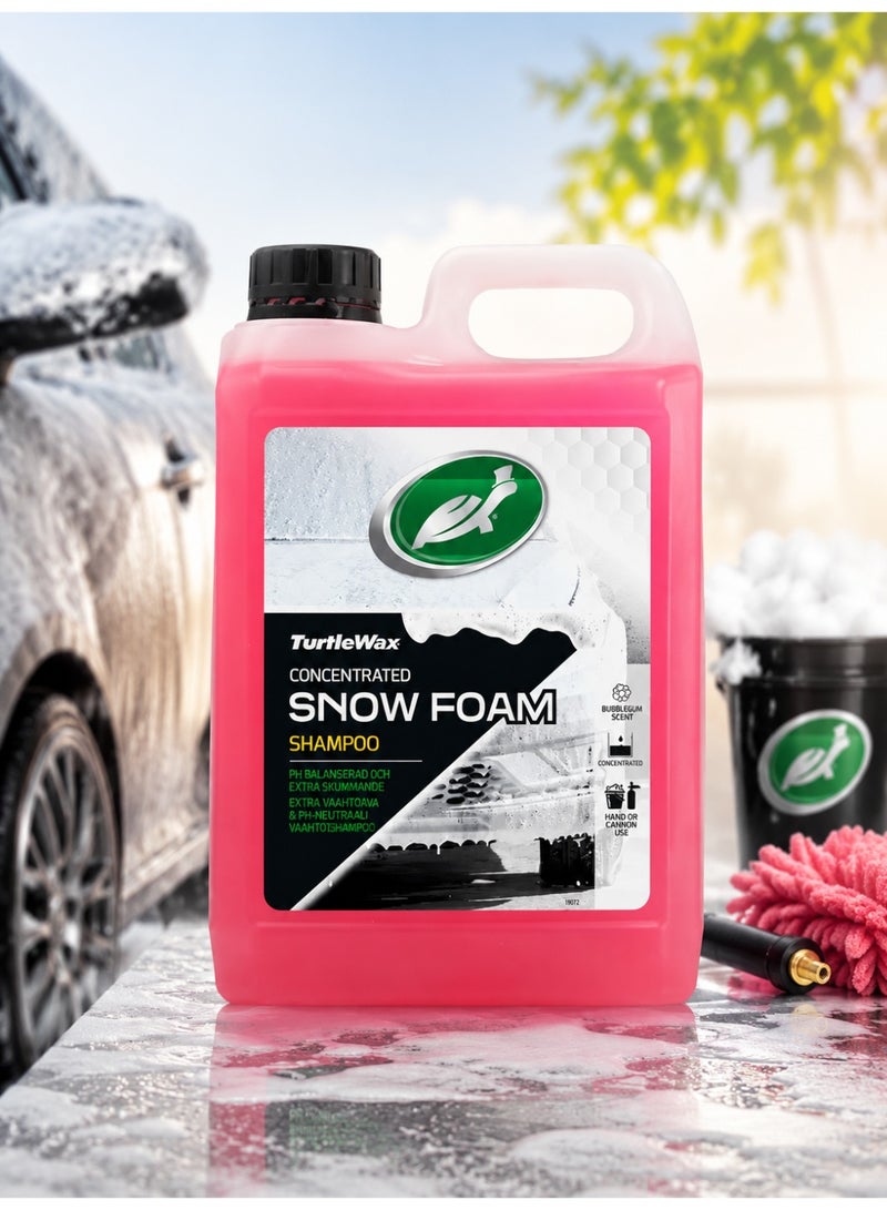 Concentrated Snow Foam Shampoo High-Suds pH-Balanced Car Wash Soap Designed for Professional Results with Foam Cannons and Hand Washing.