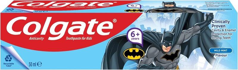 Colgate Kids Fluoride Toothpaste with Batman Design - Image 1