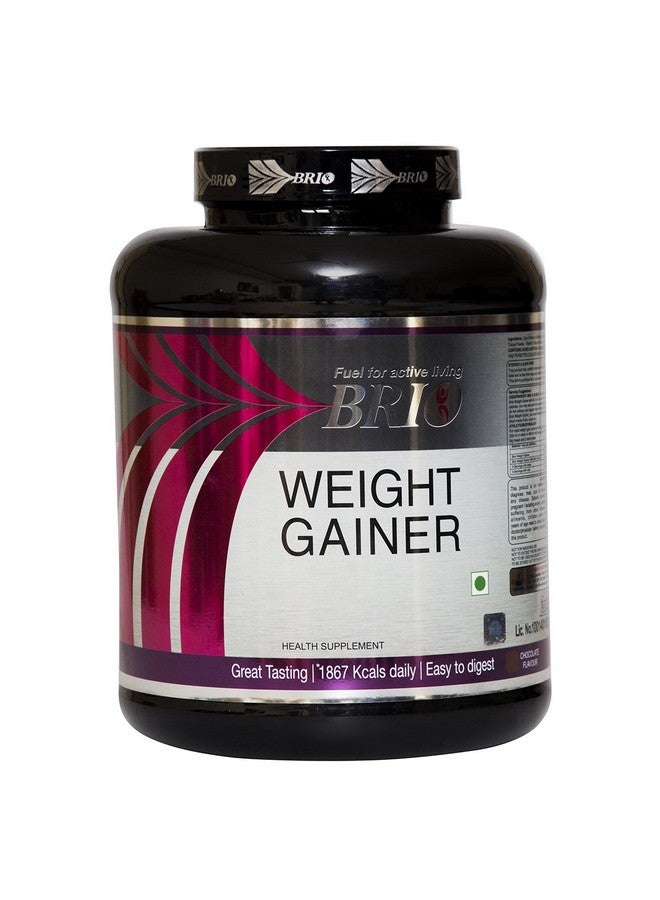 Brio Weight Gainer (3Kg) - Chocolate Flavor | Easy-to-Digest Formula | 1867kcal Daily | 15g Protein Per 100gm | Perfect for people, bodybuilders and athletes desiring additional mass/weight - Image 1