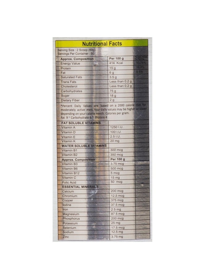 Brio Weight Gainer (3Kg) - Chocolate Flavor | Easy-to-Digest Formula | 1867kcal Daily | 15g Protein Per 100gm | Perfect for people, bodybuilders and athletes desiring additional mass/weight - Image 4