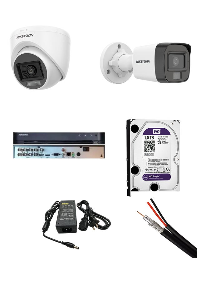 HIKVISION 5MP Camera Full Surveillance System | 3 Indoor + 3 Outdoor Cameras + 8-Channel DVR + 1TB WD Purple HDD + RG59 Cable - Image 3