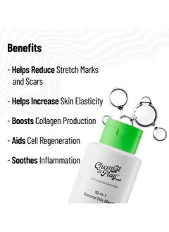 Chemist at Play Chemist at Play Stretch Mark Scar Fading Oil Enriched with 10 Natural Oils Like Almond Rosemary Rosehip Oils More Vitamin C E  - Image 4
