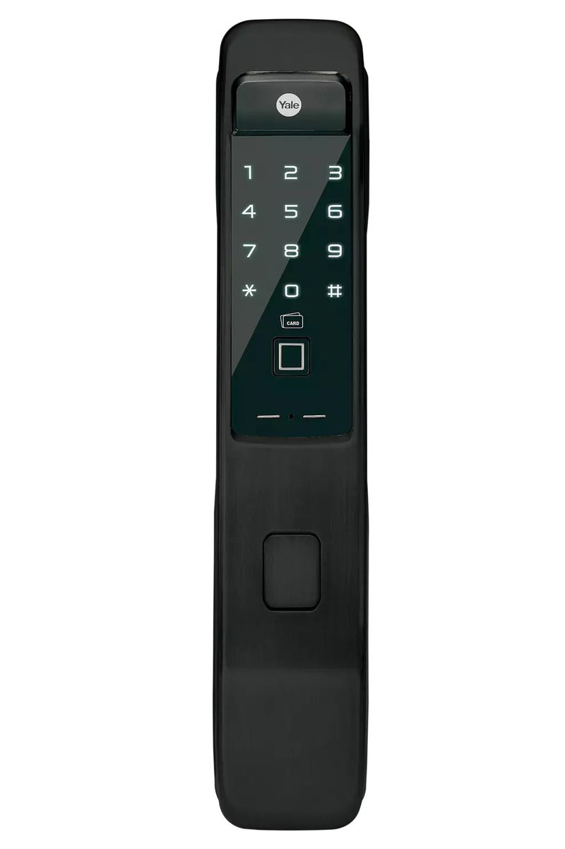 ييل قفل ذكي YMI70A للدفع والسحب _أسود_(تركيب مجاني) - Image 1
