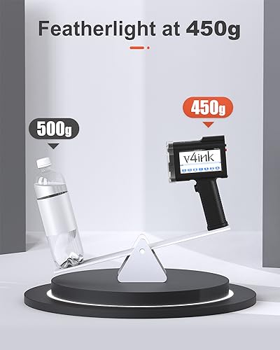 v4ink BENTSAI Handheld Inkjet Printer BT-HH6105B2 Portable TIJ Handheld Printer with 12.7mm Print Height for Batch Number Date Logo QR Code Barcode Picture Printing on Any Surfaces - Image 4