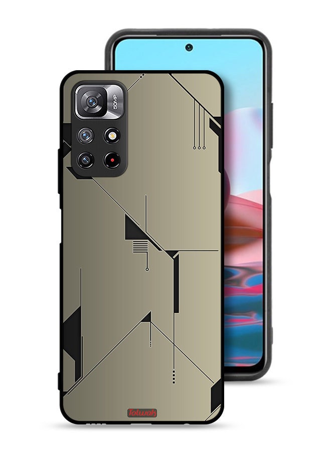 Tolwak غطاء حماية Xiaomi Redmi Note 11 4G تصميم تجريدي فني رقمي - Image 1