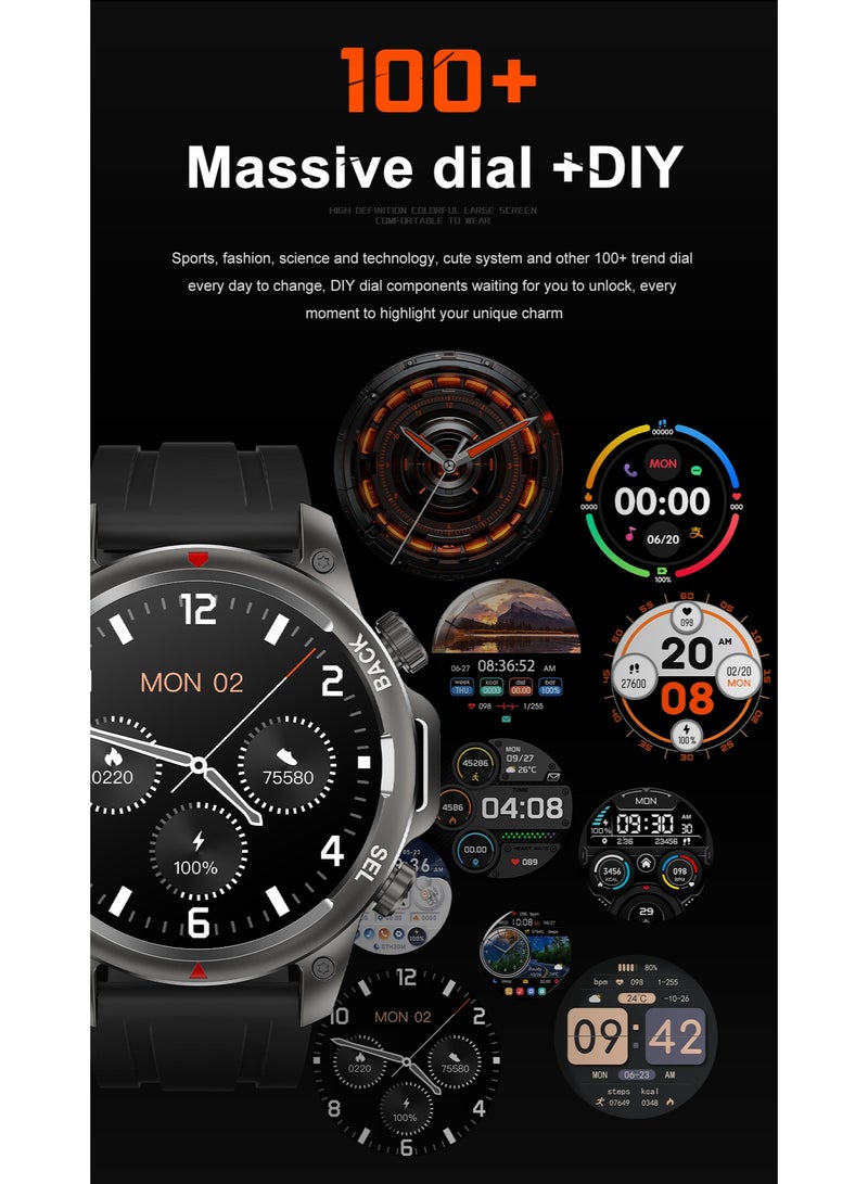 RollsTimi  Smart Call Sports Watch ‌153" HD Screen Multi - Dimensional Health Monitoring IP67 Waterproof 410mAh Battery(Black) - Image 5
