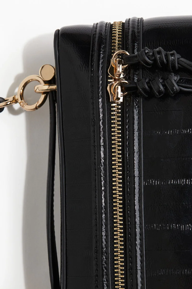 اتش اند ام Knot-detail crossbody bag