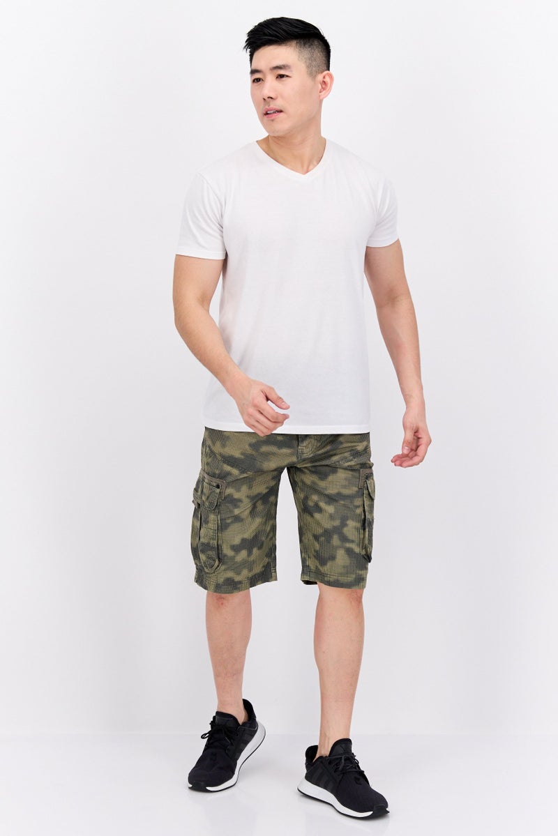 CROSSHATCH Men Regular Fit Camouflage Cargo Shorts, Multicolor - Image 3