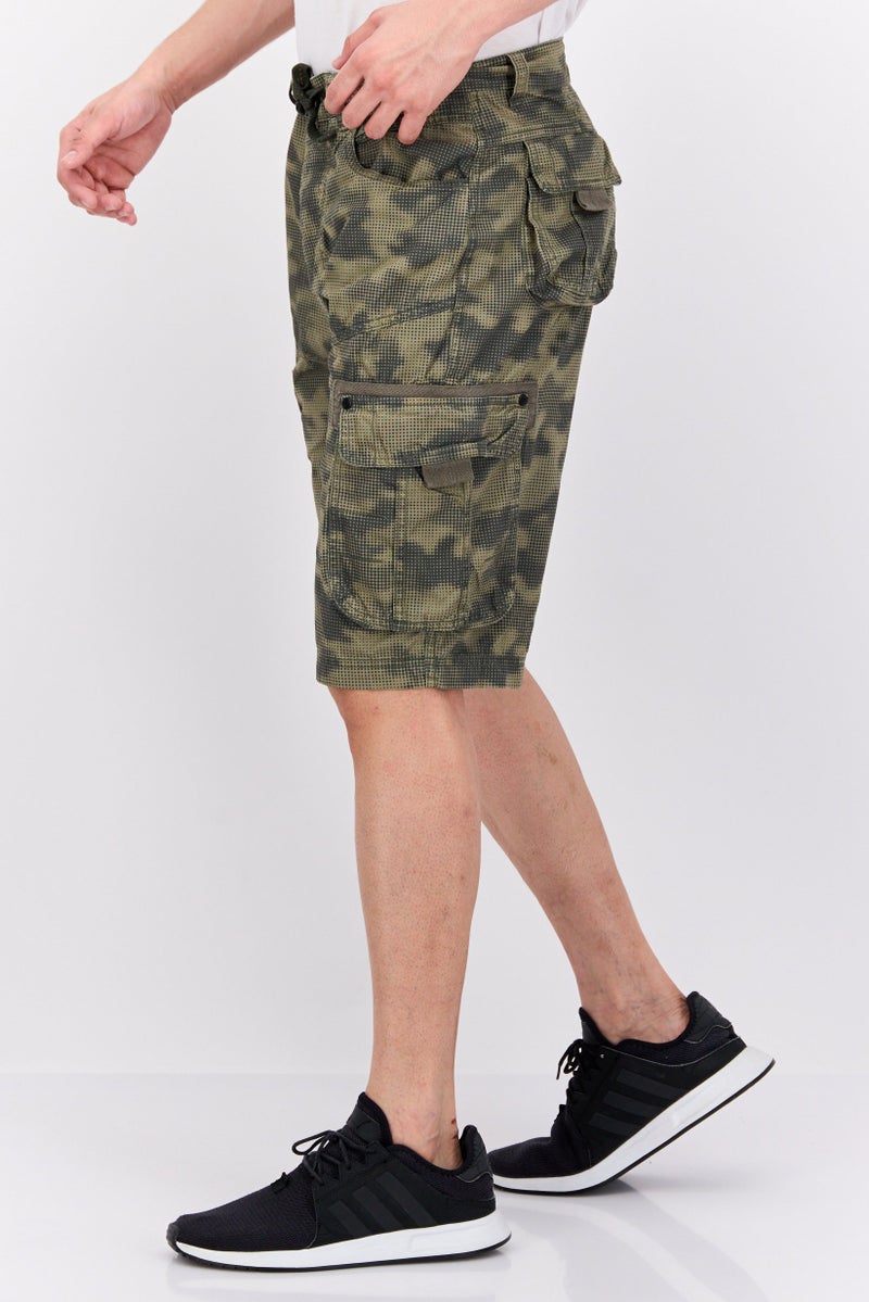CROSSHATCH Men Regular Fit Camouflage Cargo Shorts, Multicolor - Image 2