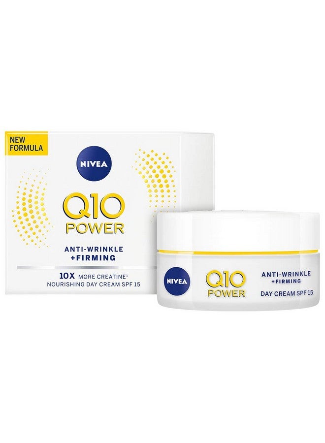 Nivea Nivea Q10 Plus Spf 15 Anti-Wrinkle Face Day Cream, 50 Ml, Pack Of 3 - Image 2