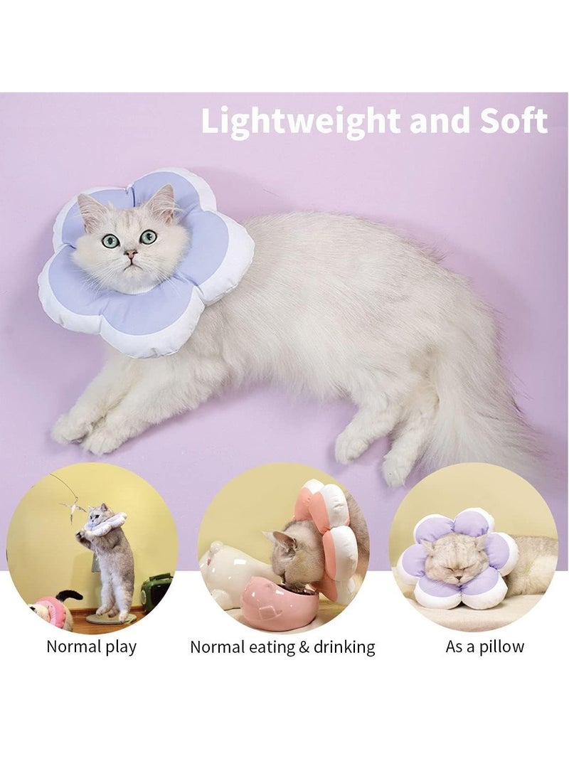 RATSAW Cat Cone Collar Waterproof and Soft Cone Collars for Cat Wound Healing Protective Cone After Surgery Elizabethan Collars for Kitten Pets S - Image 2