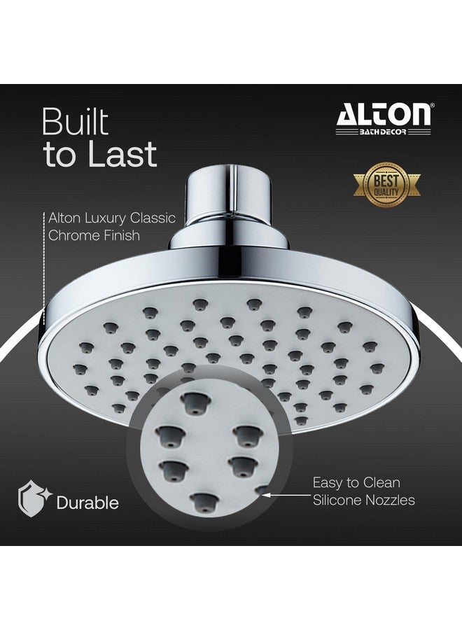 ALTON SHR20520 ABS 4-INCH Rain Flow Overhead Shower Without Arm | Shower Head | Bathroom Shower, Chrome Finish - Image 4