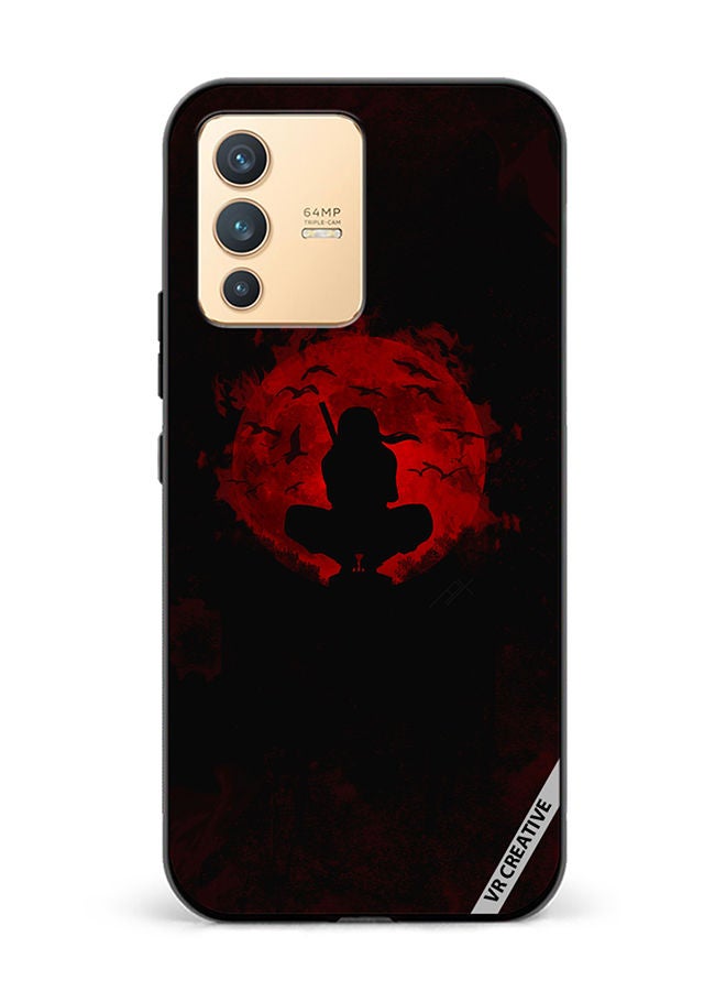 VR CREATIVE غطاء حماية لهاتف فيفو V23 5G بتصميم قمر بات متعدد الألوان - Image 1