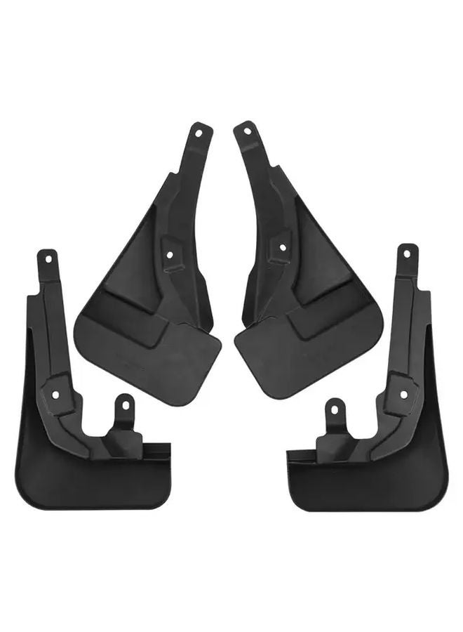 4 قطع مرابيع سيارات سوداء لـ Great Wall Haval H5 مع دواسة بدال واقية من الطين والأتربة ثقيلة الواجب - Image 5