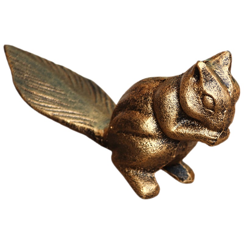 Cast Iron Door Decorative Squirrel Shaped Door Anti-collision Door - Image 1