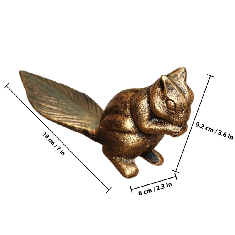 Cast Iron Door Decorative Squirrel Shaped Door Anti-collision Door - Image 2