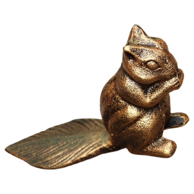 Cast Iron Door Decorative Squirrel Shaped Door Anti-collision Door - Image 4