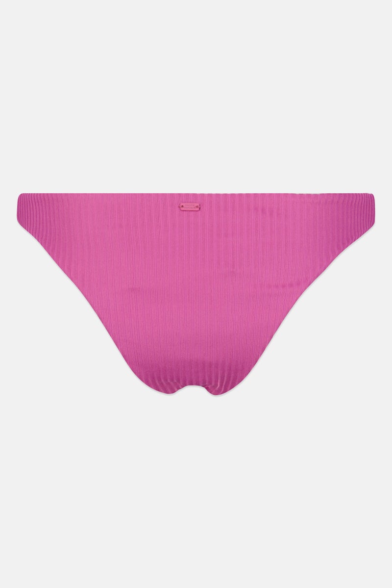 Pull & Bear Pacific Republic x Pull And Bear Women Ribbed Bikini Bottom, Purple - Image 3