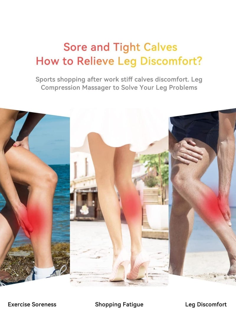 NIBEMINENT Radio electric air compressed leg massage and 3 modes of 360 degrees pain relieved Men's Gift Boy Girl - Image 2