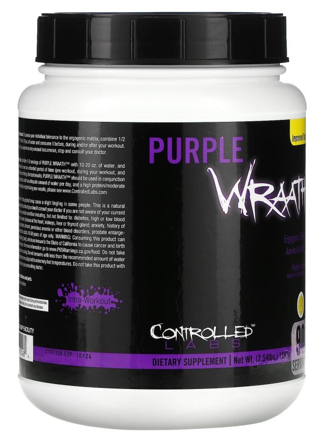 controlled labs Purple Wraath Purple Lemonade 2.54 lbs (1152 g) - Image 2
