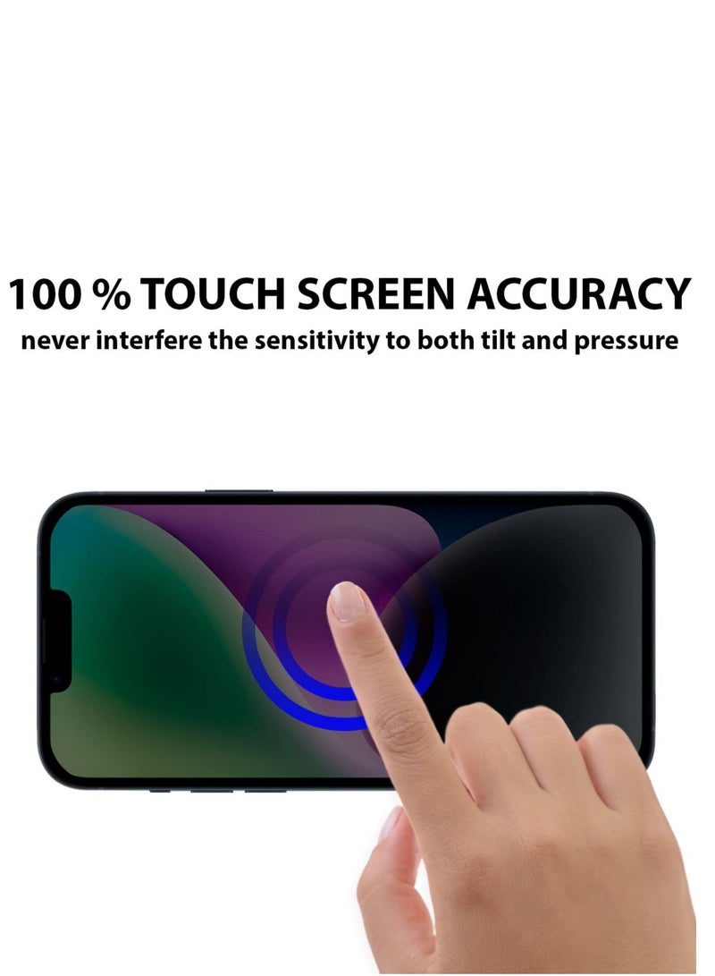 BORTONY iPhone 14 Plus/13 Pro Max Privacy Full Coverage Screen Protector Anti-Spy Tempered Glass Film Edge to Edge Protection Case Friendly for Apple iPhone 14 Plus/13 Pro Max 6.7-Inch - Image 3