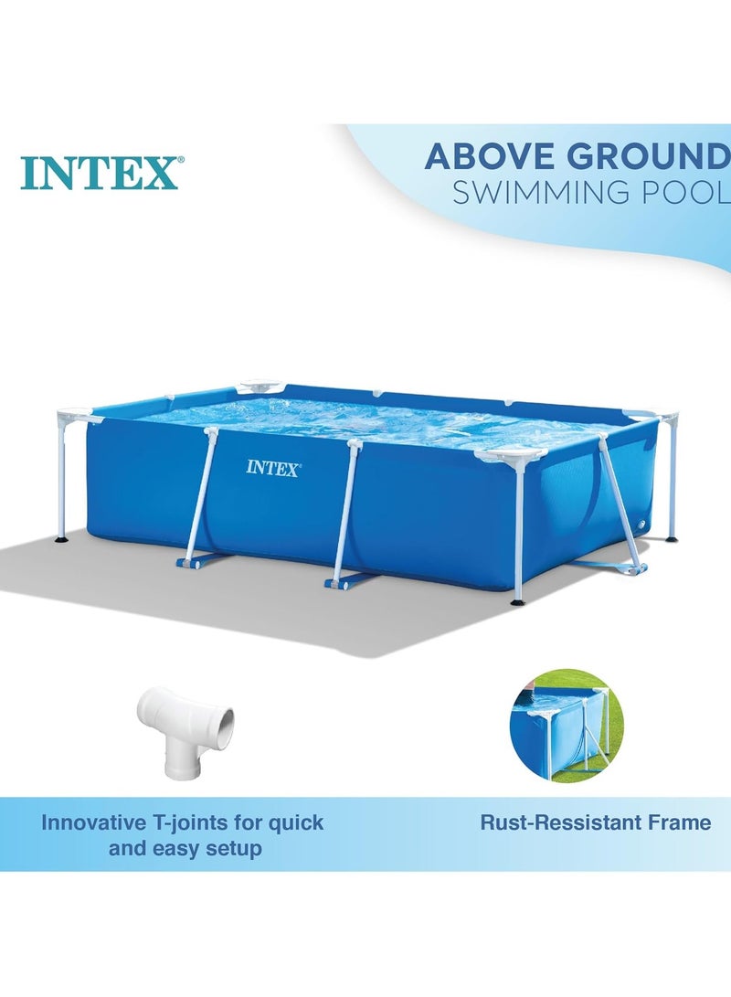 Intex Rectangular Metal Frame Pool - 28271, Multi Color 260cm x 160cm x 65cm - Image 5
