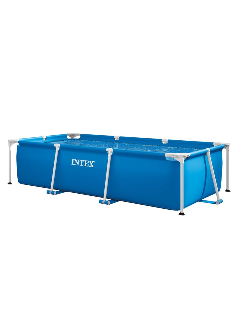Intex Rectangular Metal Frame Pool - 28271, Multi Color 260cm x 160cm x 65cm - Image 1