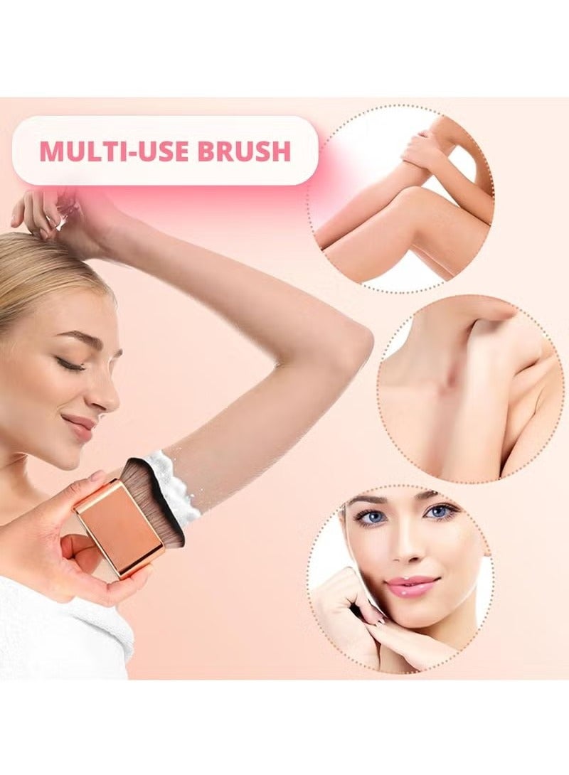 Self Tanning Foundation Brush for Women – High-Density Vegan Bristle Makeup Brush for Face & Body - Image 3