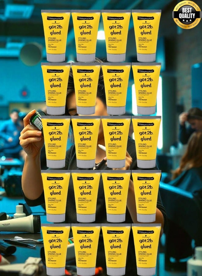 جوت تو بي 20 قطع صمغ جوت 2 بي المقاوم للماء لتصفيف الشعر وعمل قصة السبايكي للجنسين 35 جرام - Image 1